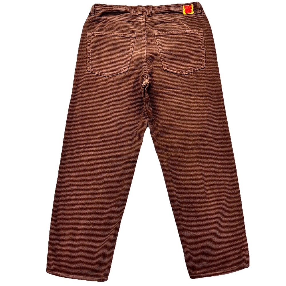 Empyre Corduroy Pants Mens 33x28 Relaxed Fit Brown Skater Streetwear Baggy Y2K